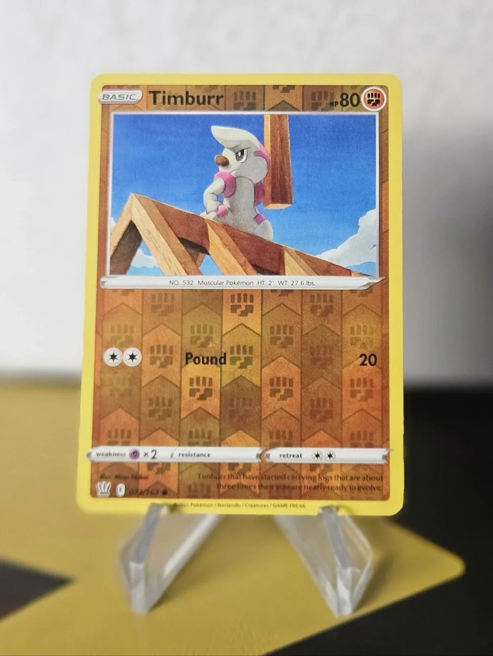 Timburr 073/163 Pokemon TCG Reverse Holo Rare
